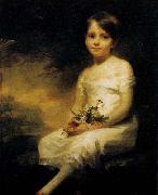 Young Girl Holding Flowers RAEBURN, Sir Henry